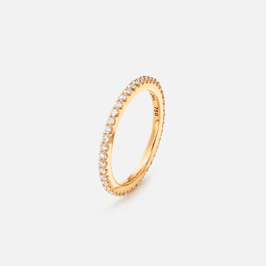 Love Bands Ring in Yellow Gold with Diamonds  |  Ole Lynggaard Copenhagen 