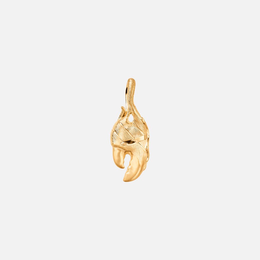 Young Fish Claw pendant large in 18 karat yellow gold | OLE LYNGGAARD COPENHAGEN	